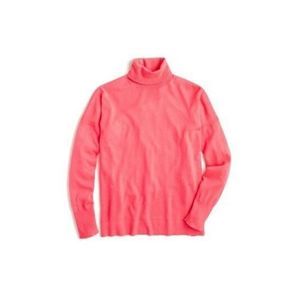 J.Crew Nyla Weekend Merino Turtleneck Neon Blossom